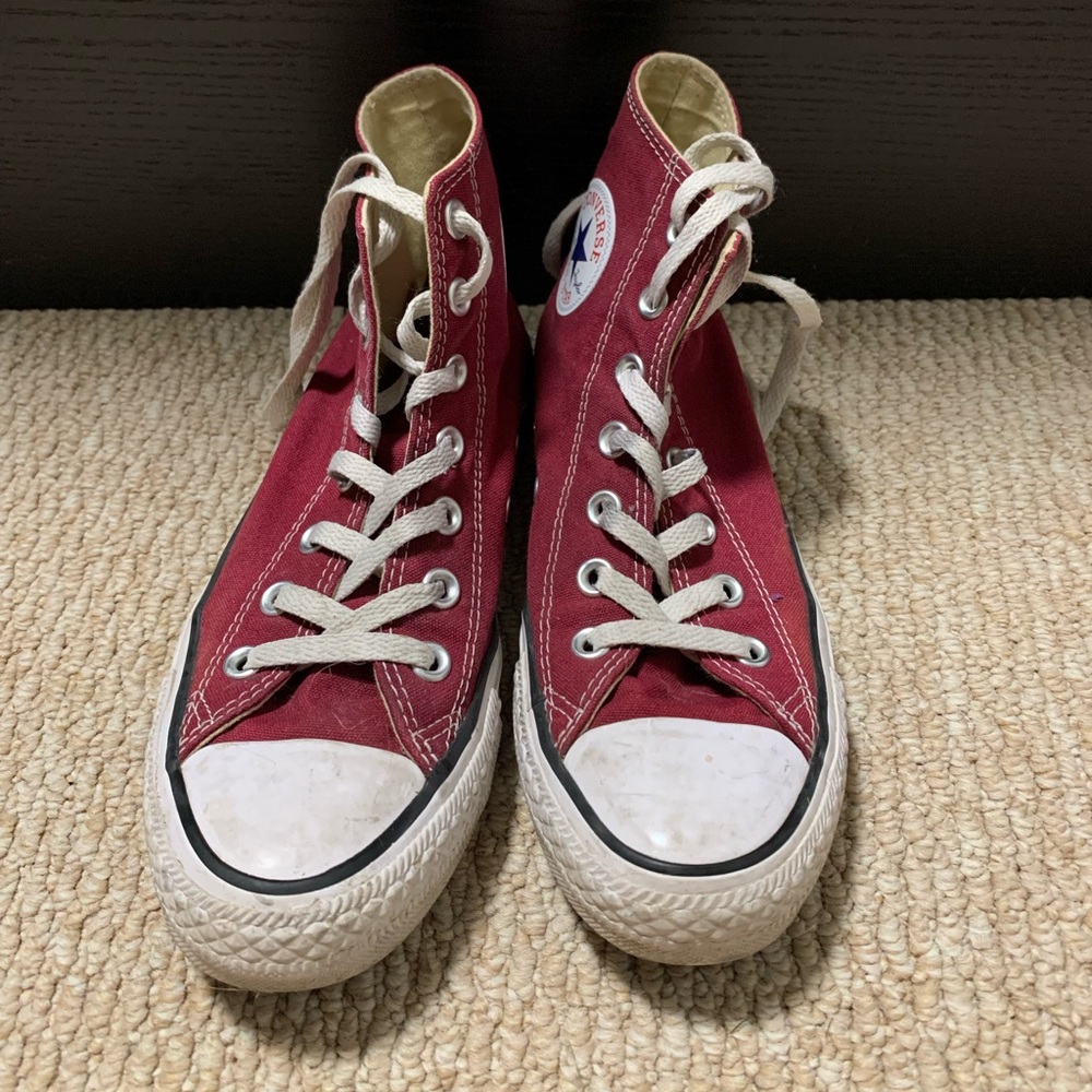 Red High Top Converse